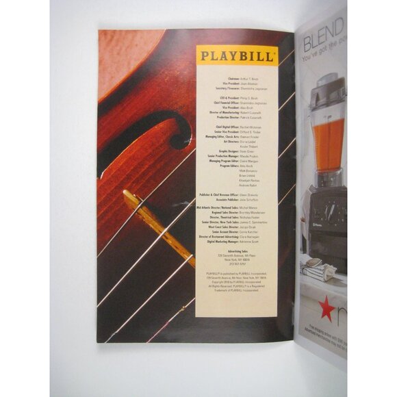 Baiba Skide Debussy New York Philharmonic Playbill January 2018 NYC - Picture 3 of 6